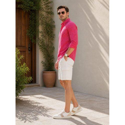 ALEXANDERGARDI Desenli Slim Fit Erkek Gömlek