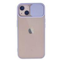 Newface iPhone 13 Mini Kılıf Palm Buzlu Kamera Sürgülü Silikon - Lila