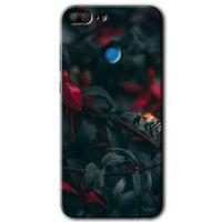 MRCİLETİSİM Honor 9 Lite Kılıf HD Desen Baskılı Arka Kapak + Temperli Cam - Avcı Arı