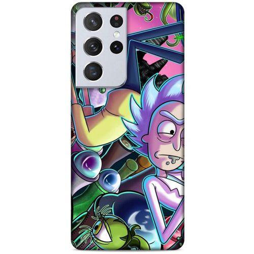 Samsung Galaxy S21 Ultra Uyumlu Kılıf Rick And Morty (40) Fit Silikon Kılıf Rick D. Sanchez
