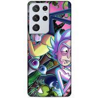 Samsung Galaxy S21 Ultra Uyumlu Kılıf Rick And Morty (40) Fit Silikon Kılıf Rick D. Sanchez