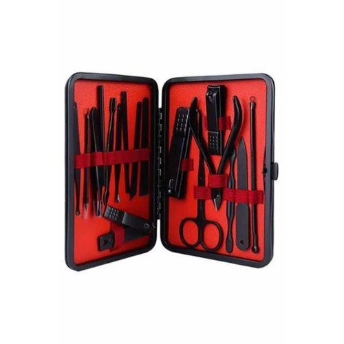 17 Parça Manikür Pedikür Seti El Ayak Bakım Seti Tırnak Makası Törpü