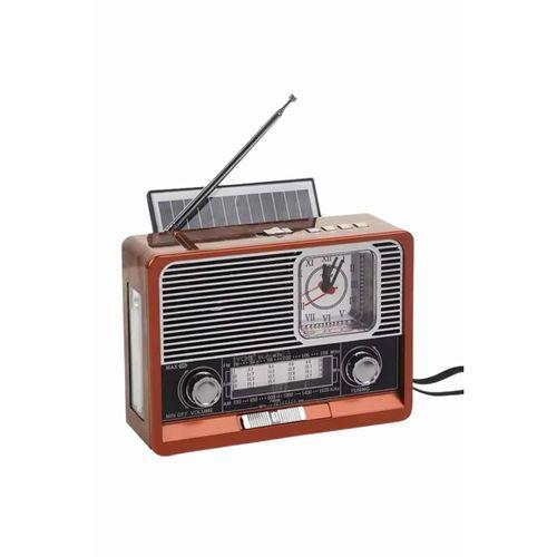 Saatli Fenerli Bluetooth Nostaljik Radyo Aux Sd Usb Girişli Bluetooth Hoparlör