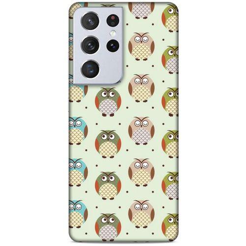 Lopard Samsung Galaxy S21 Ultra Uyumlu Kılıf Baykuşlar (17) Tasarım Kılıf