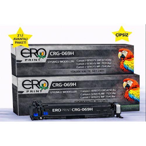 Canon i-SENSYS LBP-673Cdw Siyah Muadil Toner - 7600 Sayfalık Çipsiz Toner - 2'li Avantaj Paket