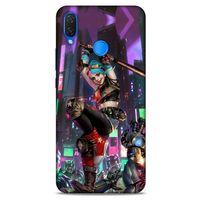 Huawei Psmart 2019 Uyumlu Kılıf Harley Quinn (29) Arka Koruma Kılıfı Koyu haki