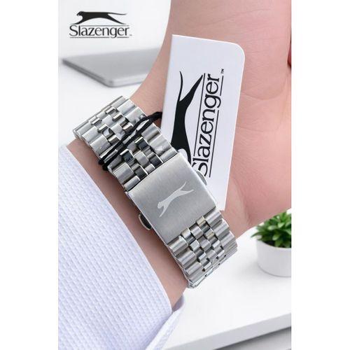 Slazenger İtalyan Tasarım Bileklik Hediyeli 2 Yıl Garantili 10 Atm Çelik Erkek Kol Saat ESL1812.E.11