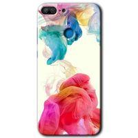 MRCİLETİSİM Honor 9 Lite Kılıf HD Desen Baskılı Arka Kapak + Temperli Cam - Gökkuşağı Color