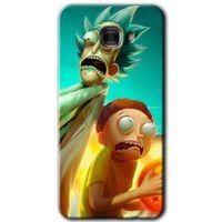 Potkal Hediye Fabrikası Samsung Galaxy C7 Kılıf HD Desen Baskılı Arka Kapak - Rick Morty
