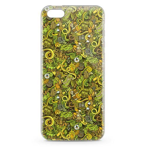 Apple iPhone 5s Kılıf Avcılık Doodle Arka Kapak Koruma Desenli Full Koruyucu