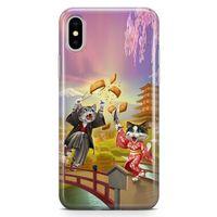 Apple iPhone XS Kılıf Geyşa Kediler Arka Kapak Koruma Desenli Full Koruyucu