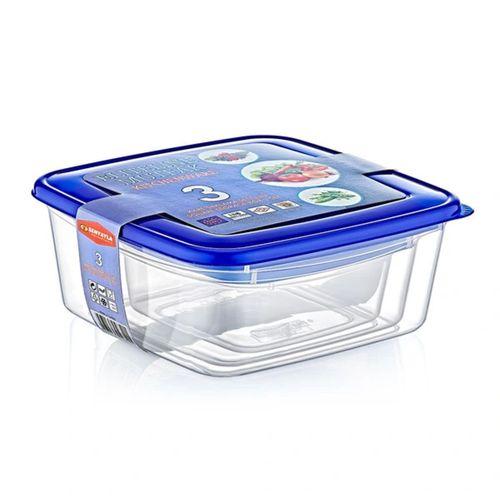 3'lü Kare Saklama Kabı Seti