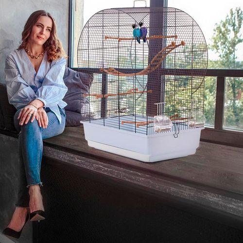 Imac Andorra Bombeli Kuş Kafesi Morcivert 61x38x76cm