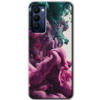 Potkal Hediye Fabrikası Tecno Camon 18 Kılıf HD Desen Baskılı Arka Kapak - Liquid Cloud