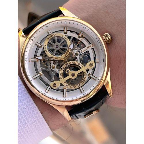 Raymond Nişan Ve Damatlara Özel Deri Kordon 2 Yıl Garantili Otomatik Erkek Kol Saati+Bileklik RMD.M9