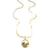 Yoncalı Fanus İtalyan Kolye - Altın