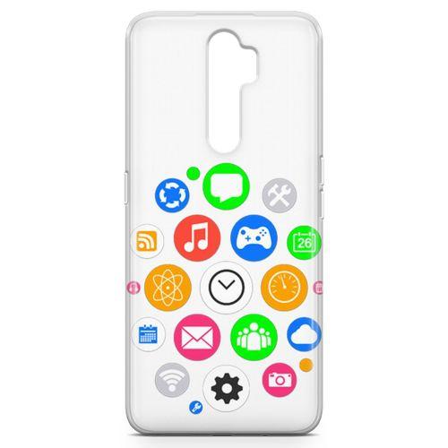 Oppo A5 2020 Kılıf Akıllı Saat Arka Kapak Koruma Desenli Full Koruyucu