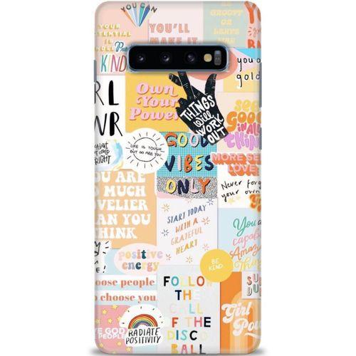 Samsung Galaxy S10 Plus Kılıf HD Baskılı Kılıf - Follow + Tam Ekran Koruyucu