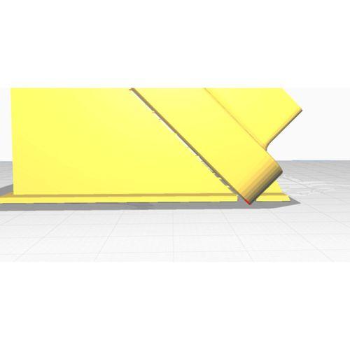 Alt Bölmeli 45 Derece Post-it Tutucu 3D Baskı