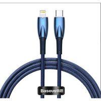 Baseus Glimmer Series Mavi Cadh000003 1mt 20w Type-c To Lightning Şarj Kablosu Örgülü