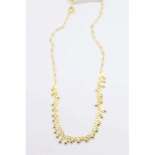 Top Sallantılı Kolye - Altın