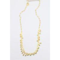 Top Sallantılı Kolye - Altın