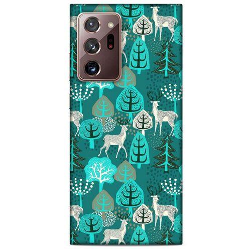 Samsung Galaxy Note 20 Ultra Kılıf Snowix (32) Soft Silikon Kılıf Turkuaz Beyaz