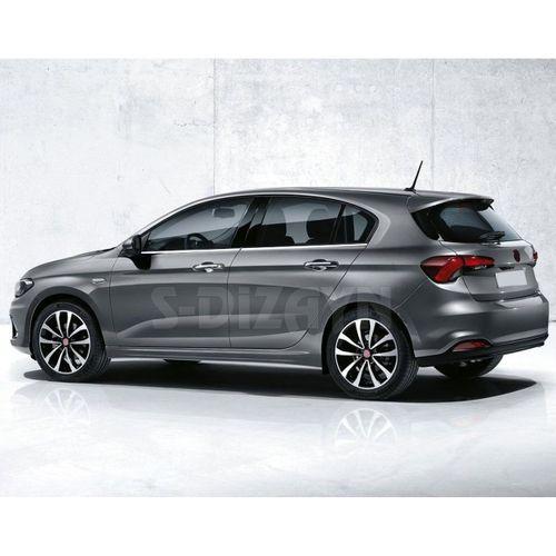 S-Dizayn Fiat Egea HB Krom Cam Çıtası 4 Prç. 2015 Üzeri (Mat Krom) A+ Kalite