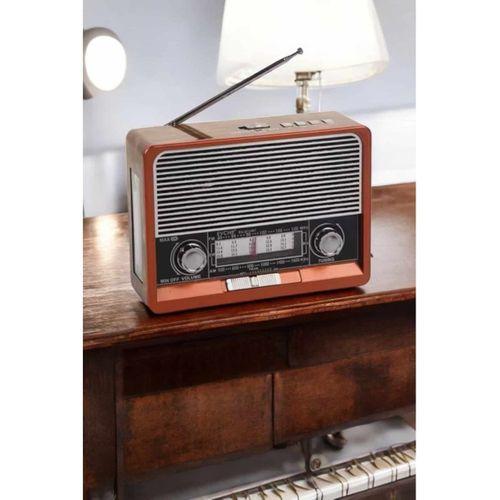 Nostaljik Radyo USB,AUX Ve SD Kart Girişli Bluetooth Bağlantılı