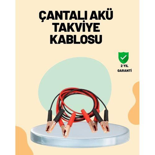 1200 Amper Jumper Kablo 2 Metre Bakır Uçlu Araç Takviye Seti