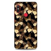 Xiaomi Mi A2 Lite Kılıf Kelebek Etkisi (41) Tank Kılıf Bej Yeşil