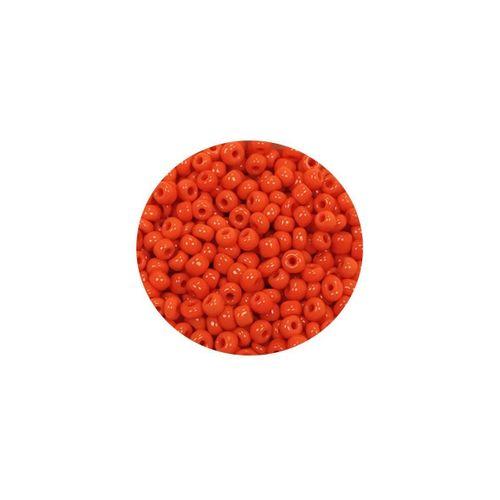 Dökme Cam Kum Boncuk (11/0) 2 mm - 60 Gram -  Turuncu - BNC048