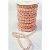 Çiçek Desenli Yarım Plastik Şerit İnci 10 mt