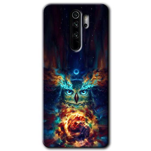 Redmi Note 8 Pro Kılıf HD Desen Baskılı Arka Kapak - Ballı Baykuş + Kırılmaz Cam