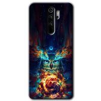 Redmi Note 8 Pro Kılıf HD Desen Baskılı Arka Kapak - Ballı Baykuş + Kırılmaz Cam