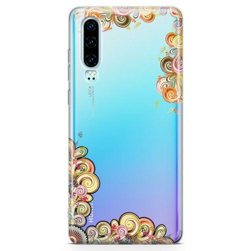 Huawei P30 Kılıf El İşi Süsler Arka Kapak Koruma Desenli Full Koruyucu