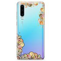 Huawei P30 Kılıf El İşi Süsler Arka Kapak Koruma Desenli Full Koruyucu