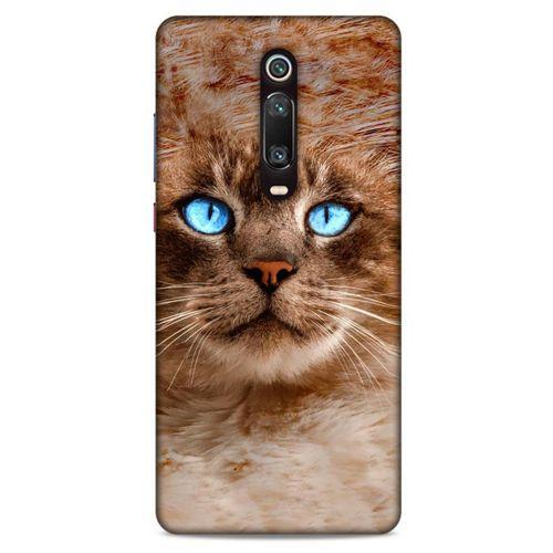 Lopard Xiaomi Redmi K20 Pro Uyumlu Kılıf Kediler (41) Tank Kılıf Haşin Mavi Göz