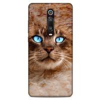 Lopard Xiaomi Redmi K20 Pro Uyumlu Kılıf Kediler (41) Tank Kılıf Haşin Mavi Göz