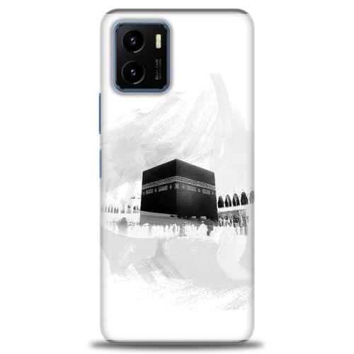 Vivo Y21S Kılıf HD Baskılı Kılıf - Kabe-i Münevvere + Tam Ekran Koruyucu