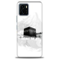 Vivo Y21S Kılıf HD Baskılı Kılıf - Kabe-i Münevvere + Tam Ekran Koruyucu