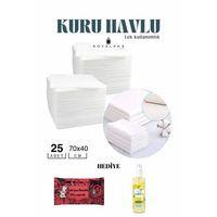 25 Adet Tek Kullanımlık Havlu Hasta Bakım Bebek Bakım Manikür Pedikür Havlusu HEDİYELİ
