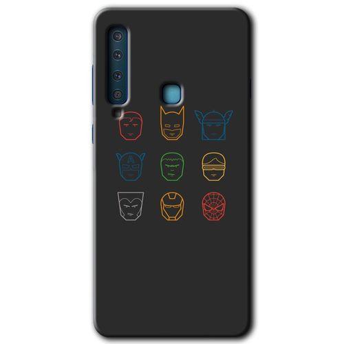 Samsung Galaxy A9 2018 Kılıf HD Desen Baskılı Arka Kapak - Avengers Minimalism