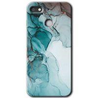 Potkal Hediye Fabrikası General Mobile GM 8 Go Kılıf HD Desen Baskılı Arka Kapak - Buzul Mermer