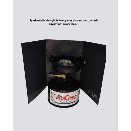 Kompakt Kamp Ocağı Seti Gaz Tüplü Ayarlanabilir Alevli 400g Hafif Tasarım