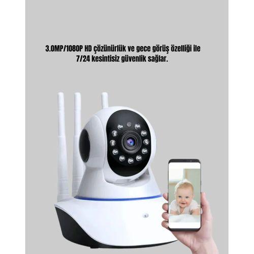 Full Hd Akıllı Ip Kamera – Gece Görüşlü, Hareket Sensörlü, Çift Yönlü Ses Ve Online Kayıt Özellikli