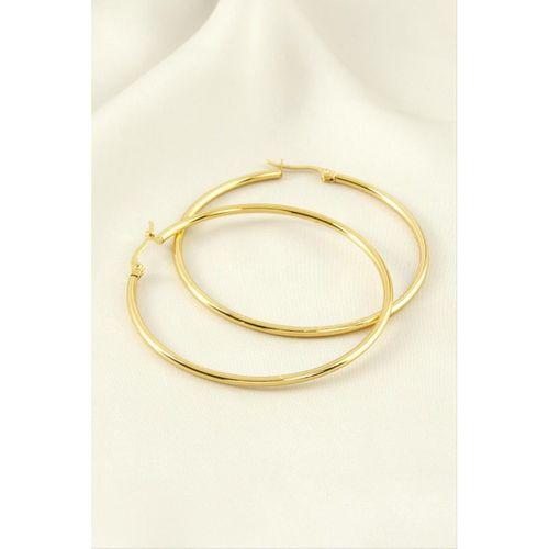 Halka Lüks Çelik Küpe 5,5 cm