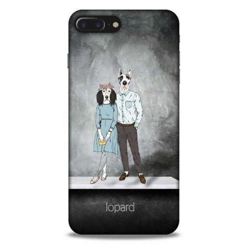 Apple Iphone 8 Plus Kılıf FunnyMaX (46) Core Armor Kılıf Antrasit Köpek
