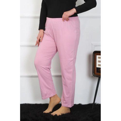 Kadın Büyük Beden Pembe Tek Alt Pijama