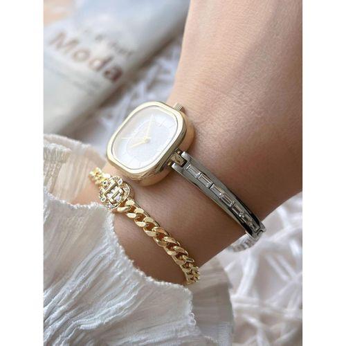 U.S.Polo Assn. İnce Baget Taşlı Özel Tasarım Çelik Kordon 2 Yıl Garantili Kadın Kol Saati U02149.2